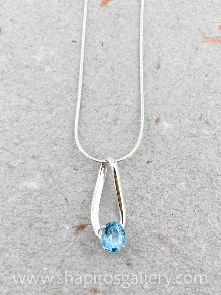 Blue Topaz Necklace