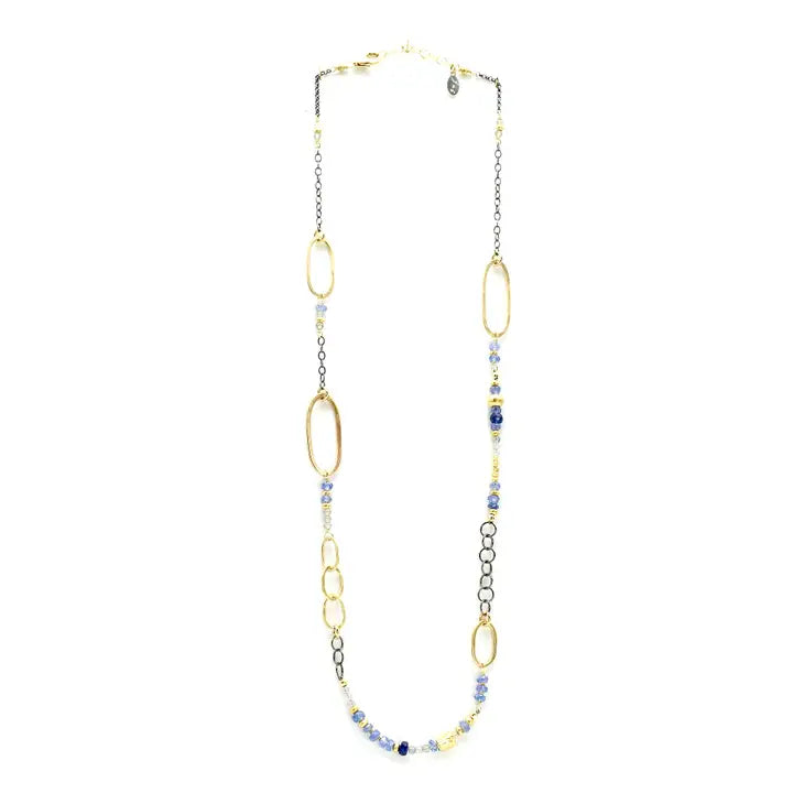 Tanzanite and Blue Sapphire Necklace