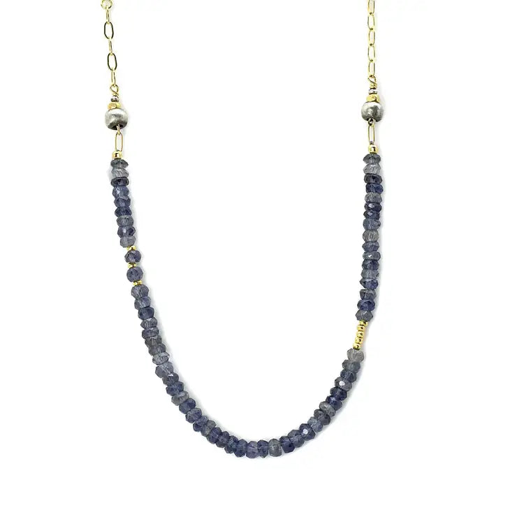 Faceted Iolite Necklace