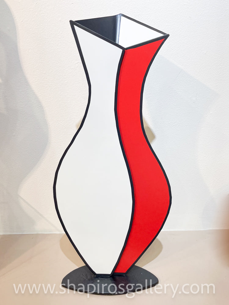 Large Metal Flower Vase