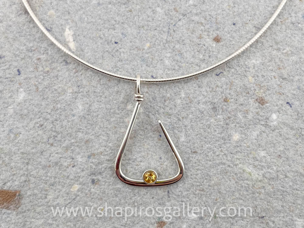 Citrine Hook Necklace