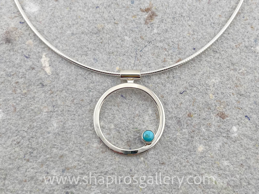 Turquoise Circle Necklace
