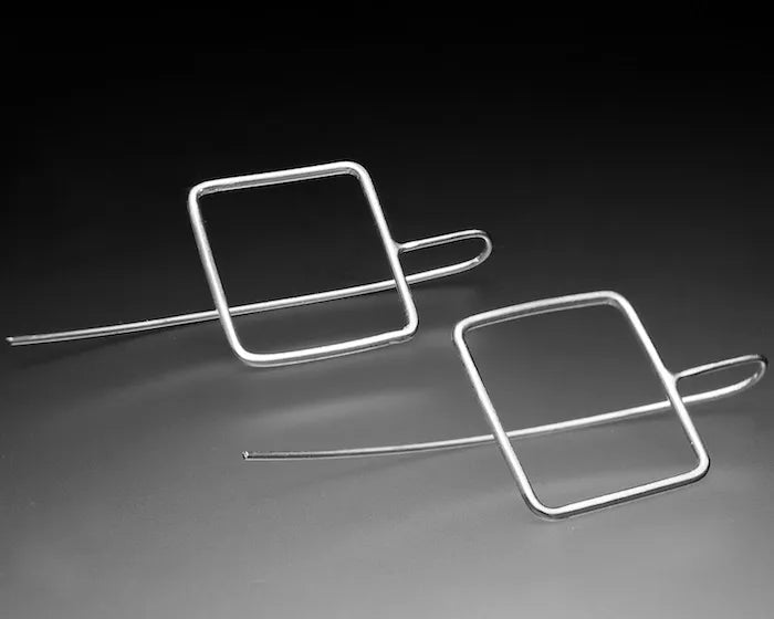 Fish Hook Square Earrings