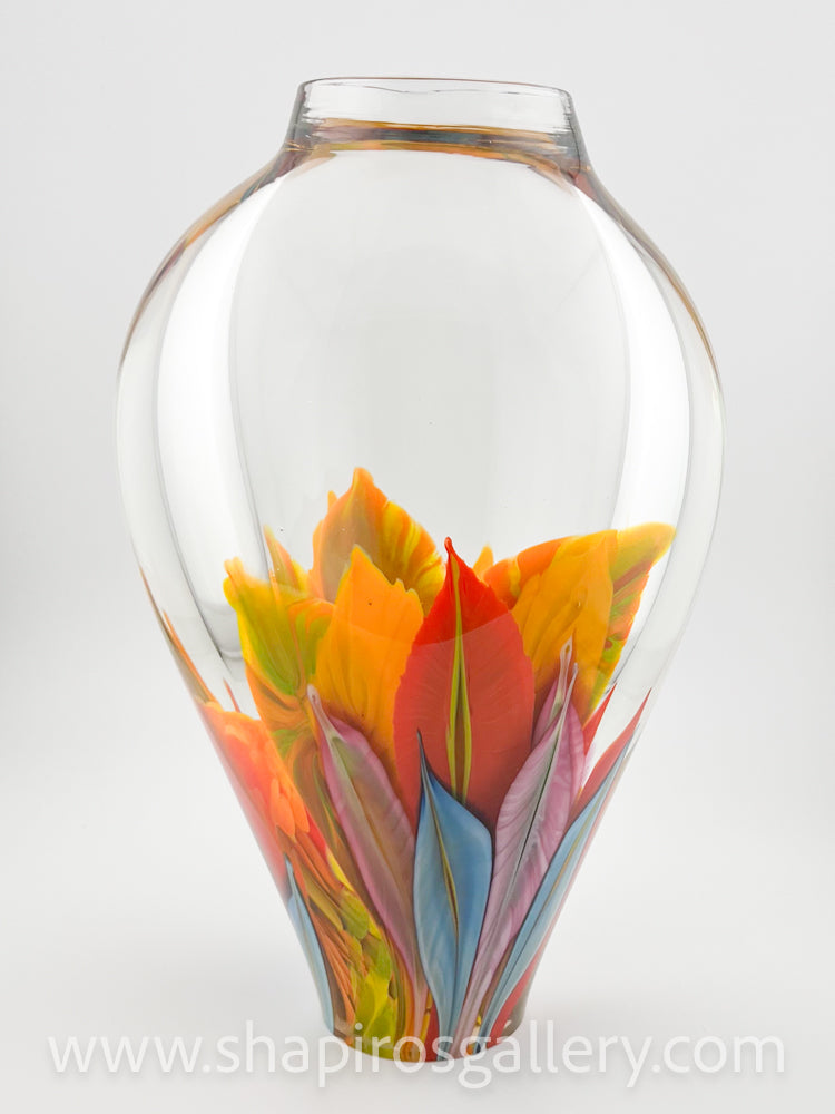 Large Fire Flower Vase