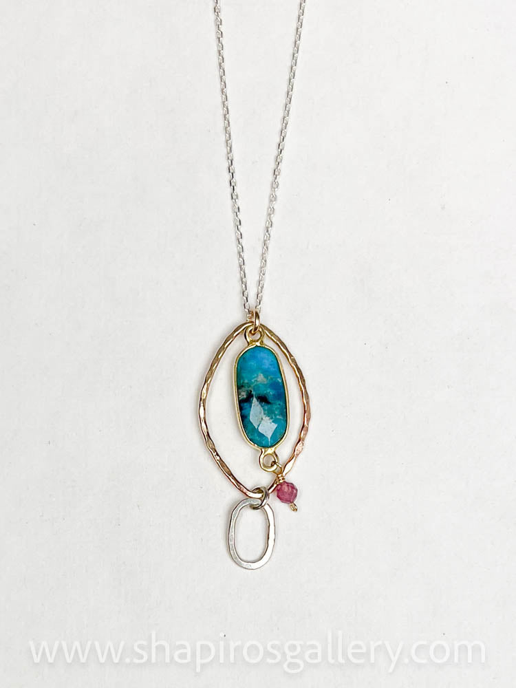 Turquoise and Tourmaline Necklace
