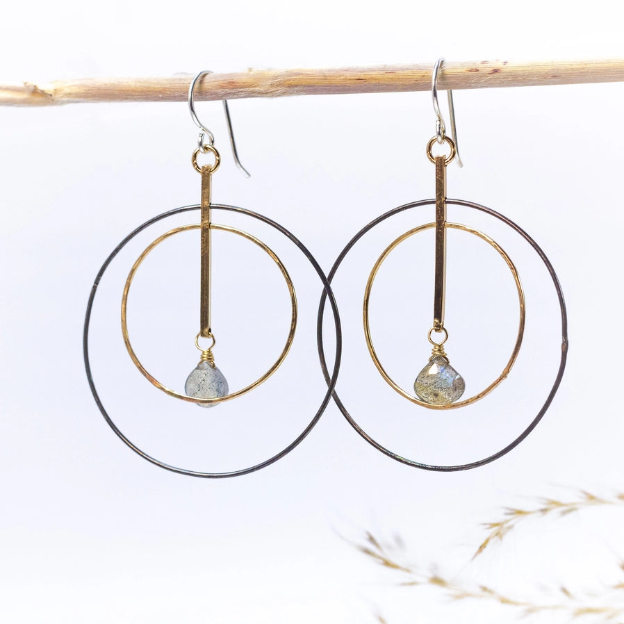 Labradorite Portal Earrings