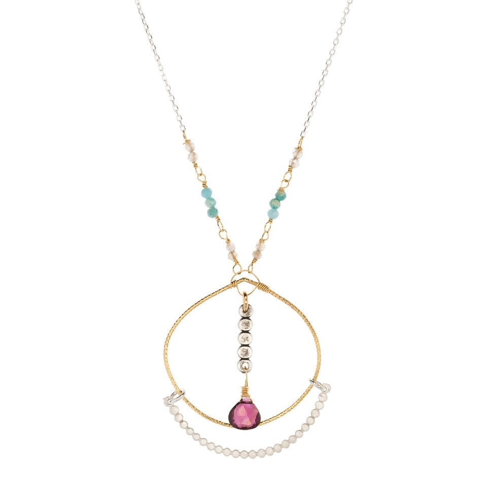 Celestial Garnet Necklace