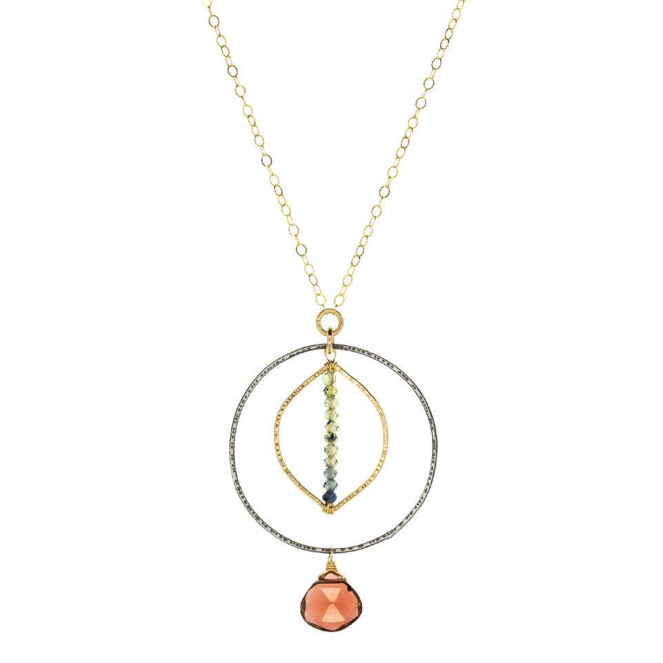 Garnet Sunset Necklace