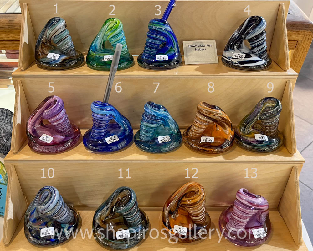 Blown Glass Pen Holder