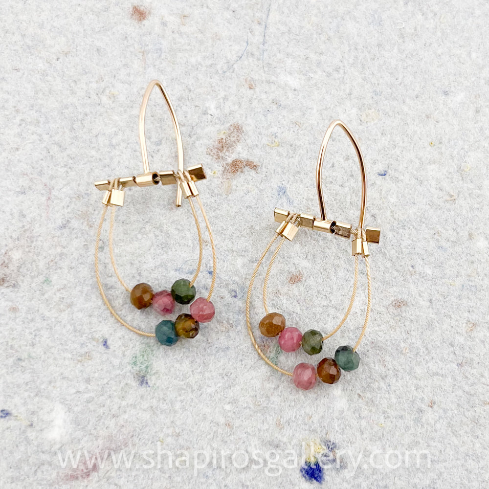 Hive Hook Earrings - Tourmaline