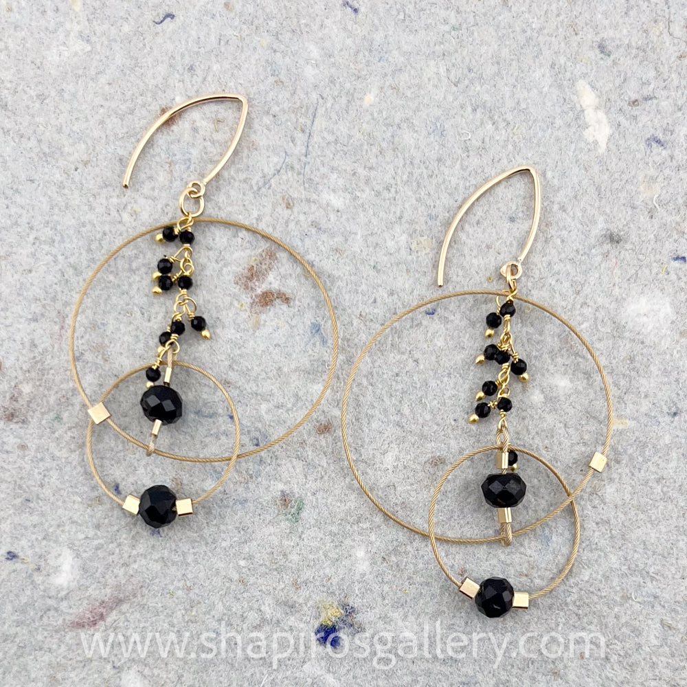 Delightful Caviar Clusters Xl Earrings - Spinel
