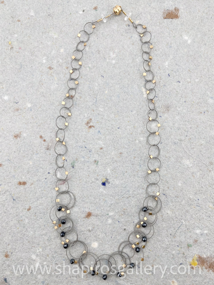 Mini Interlock Necklace with Spinel
