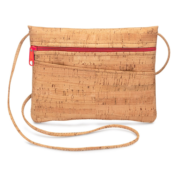 Crossbody Hip Bag Red Zip