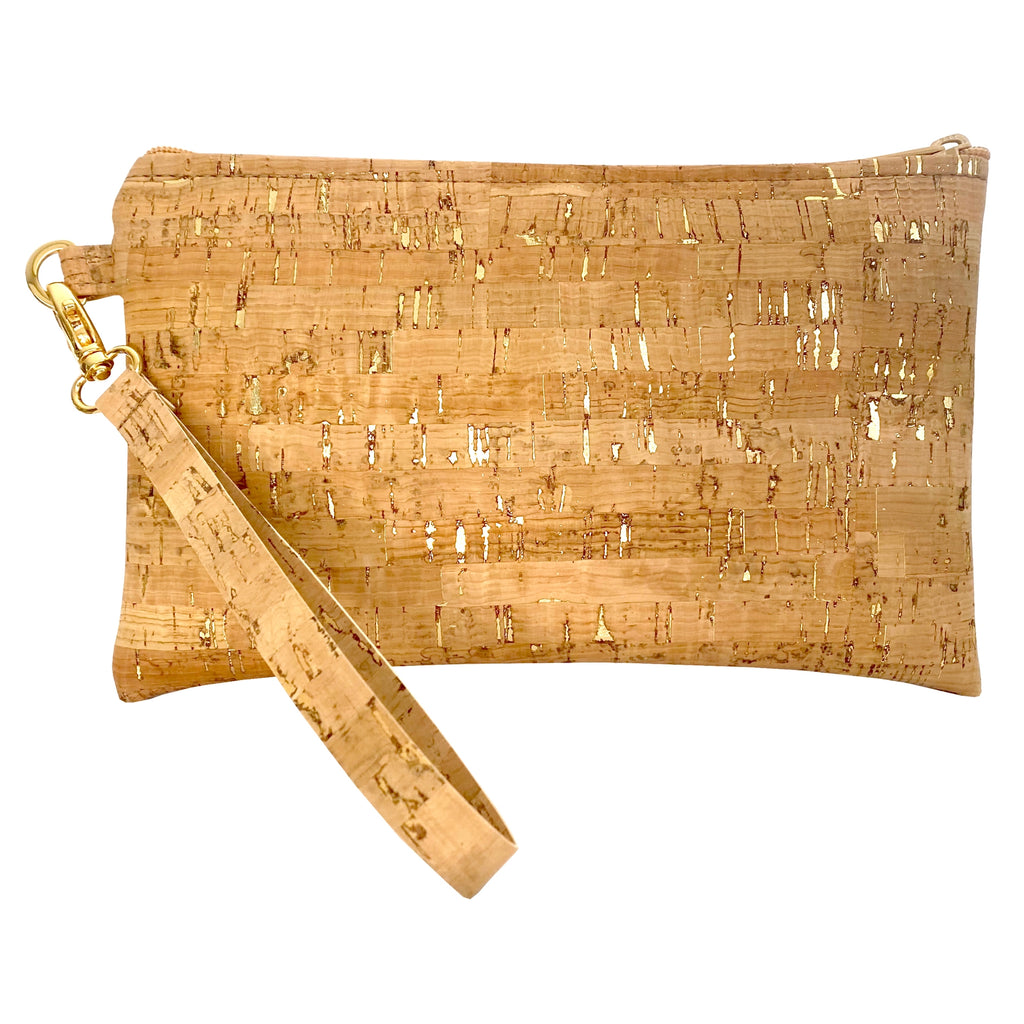 Simple Wristlet - Gold Flecs