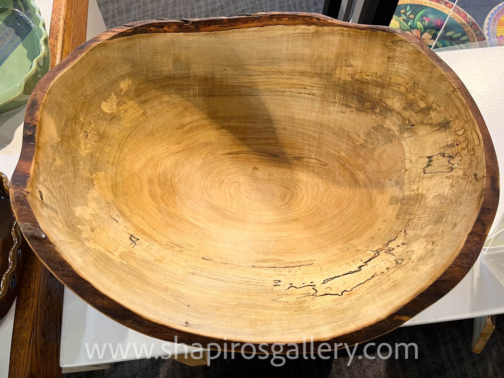 18" Spalted Maple Oval Salad Bowl