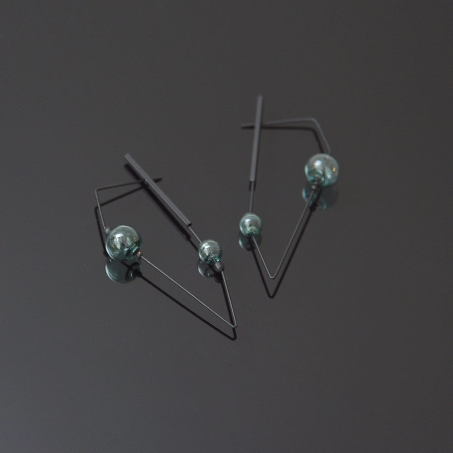 Hollis Hoops Aqua