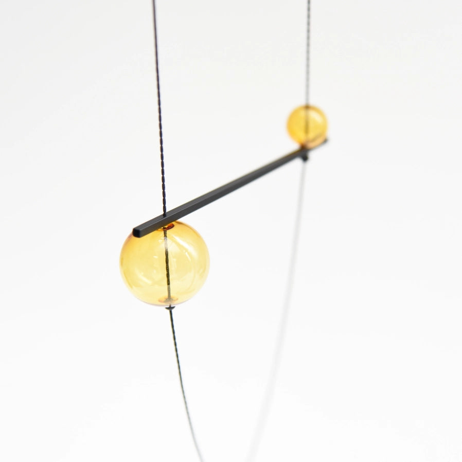 Abacus Necklace Amber
