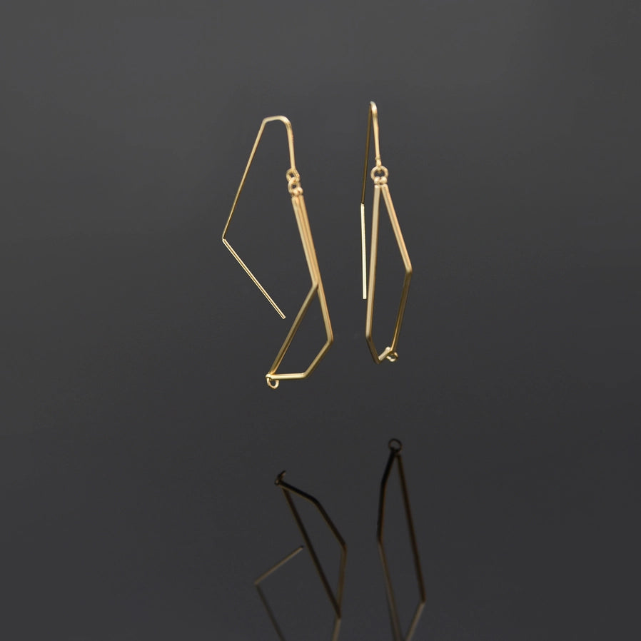 Levi Hook Earrings - gold