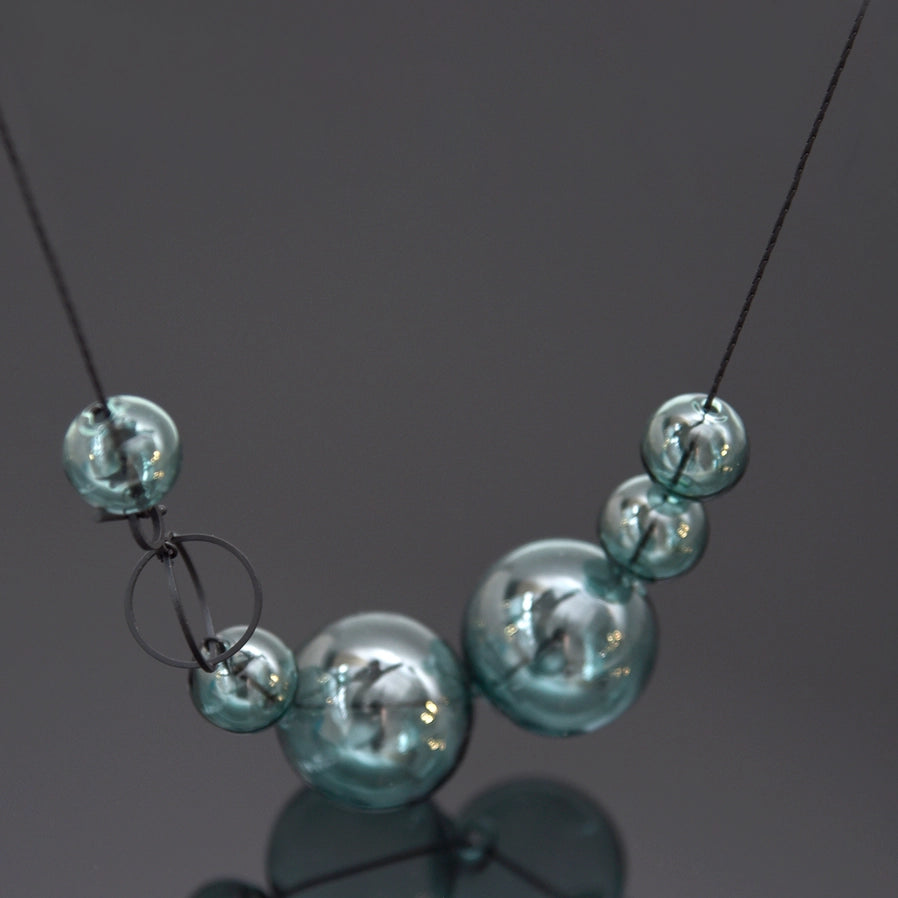 Orbits Necklace Aqua
