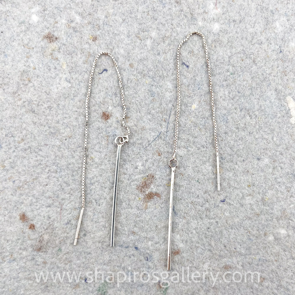 Tine Ear Threaders - Silver