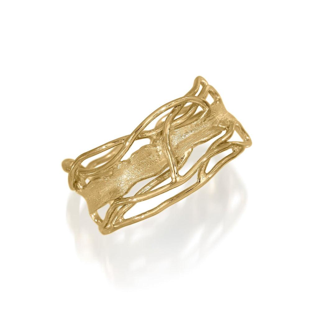 Slim Gold Edge Ring - Size 8.5