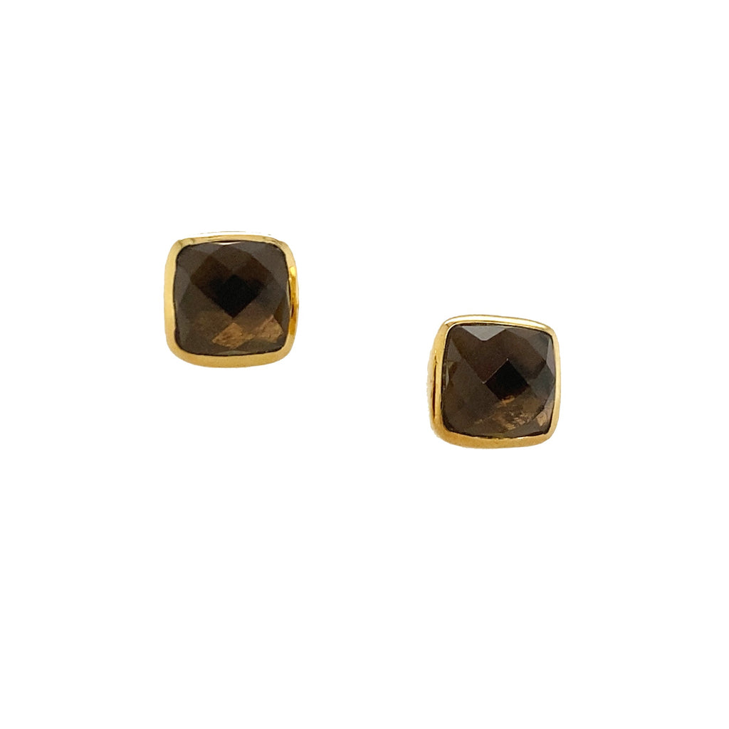 Smokey Quartz Studs