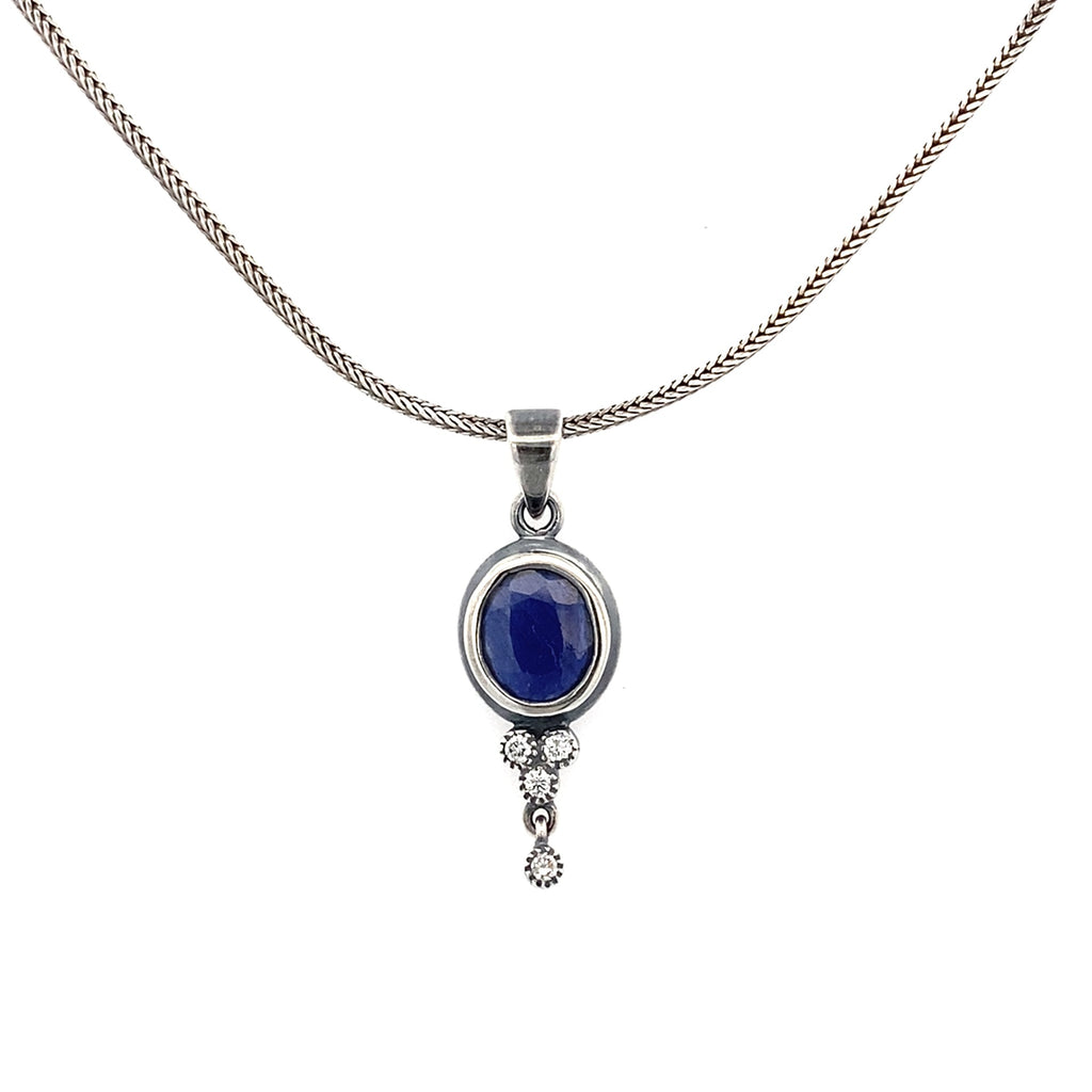 Sapphire and Diamond Necklace
