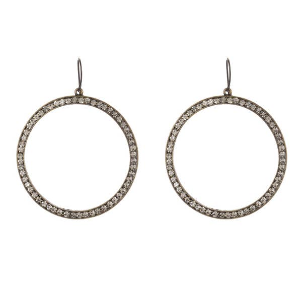 Large Open Circle Earrings