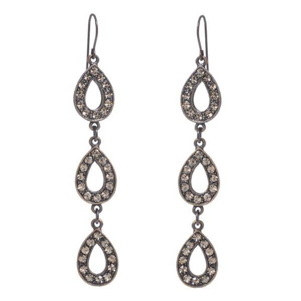 Triple Tear Drop Earrings