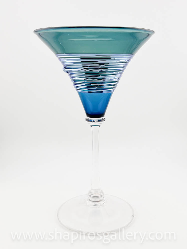 Silverspun Martini Glass Turquoise