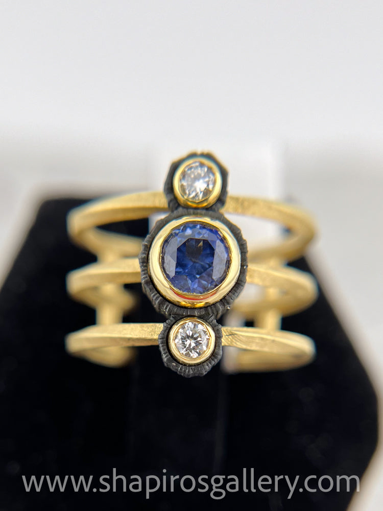 Sapphire and Diamond Ring