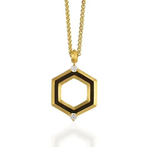 Hex Shade Diamond Necklace
