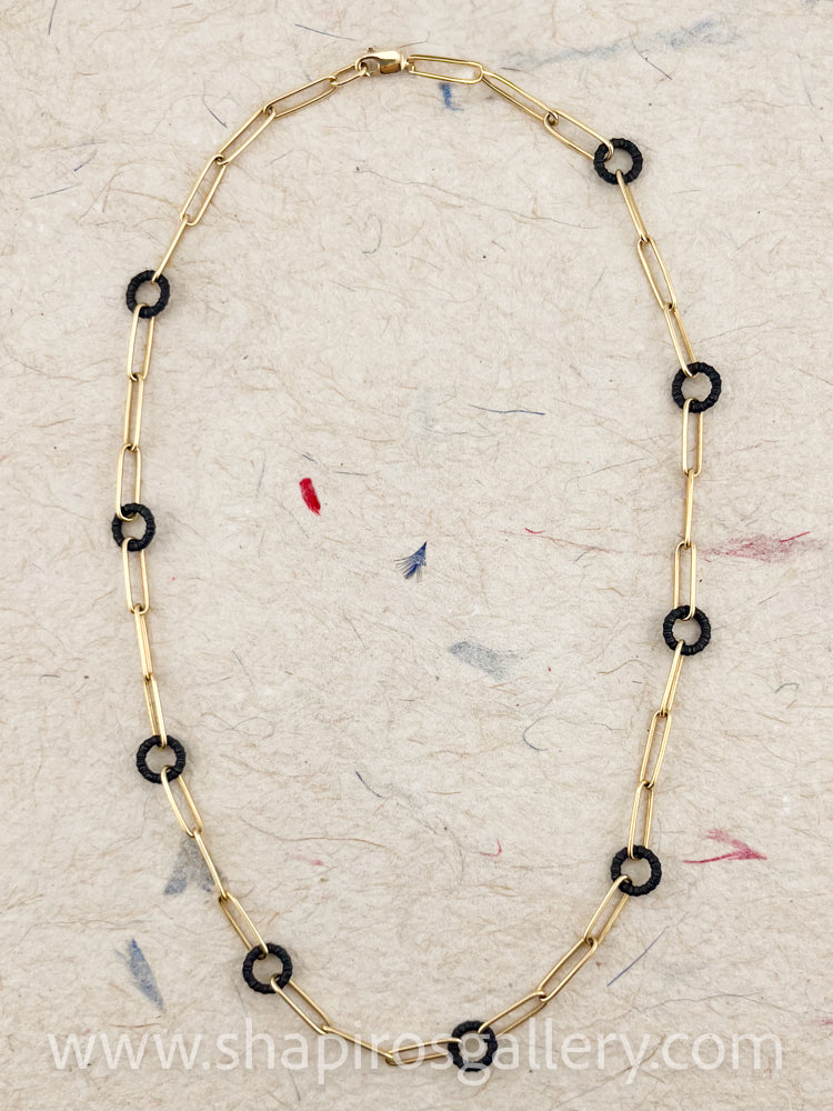 Paperclip Chain and Cobalt Chrome Necklace