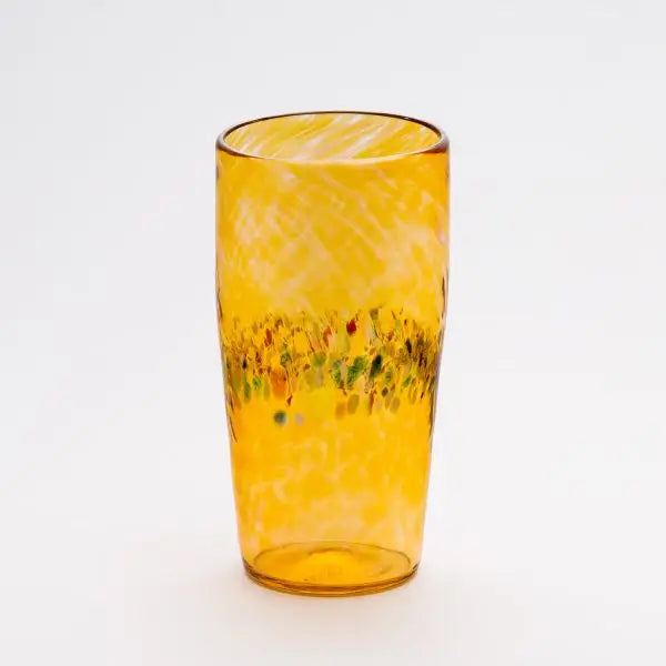 Handblown Pint Glass - Gold