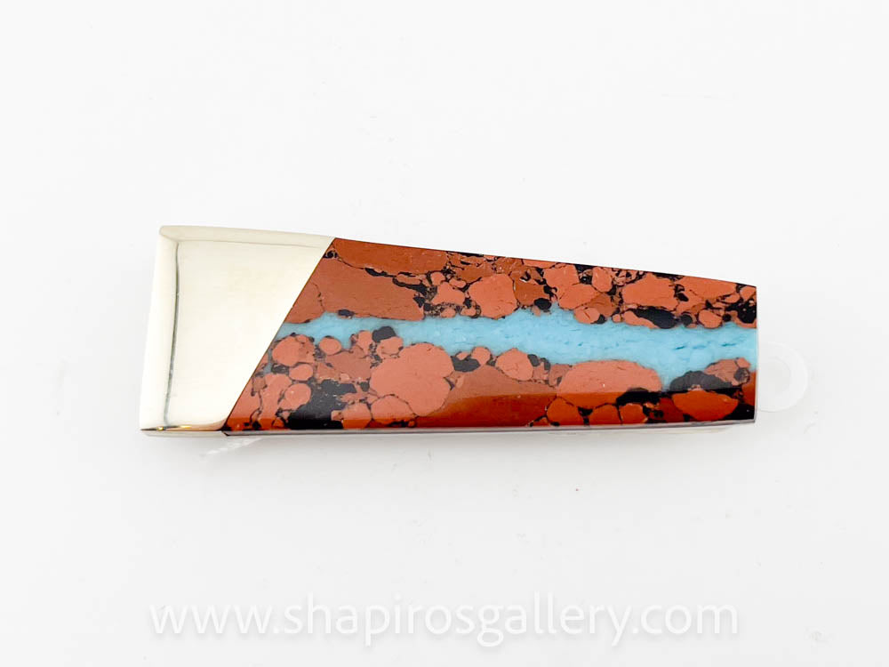 Money Clip - Vein Turquoise