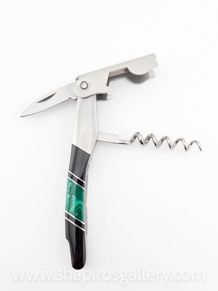 Waiter's Knife Wine Key - Malachite