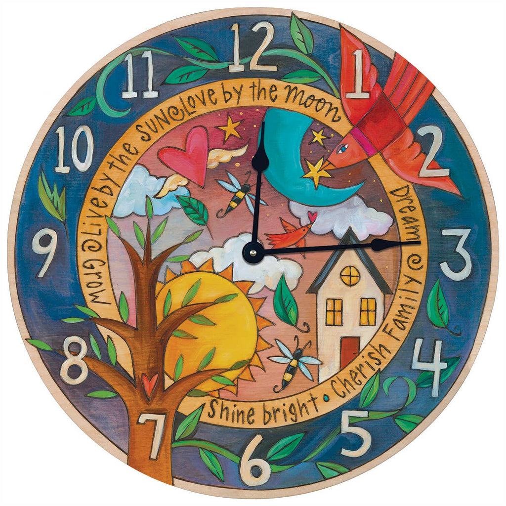 "Moments in Time" Circle Wall Clock
