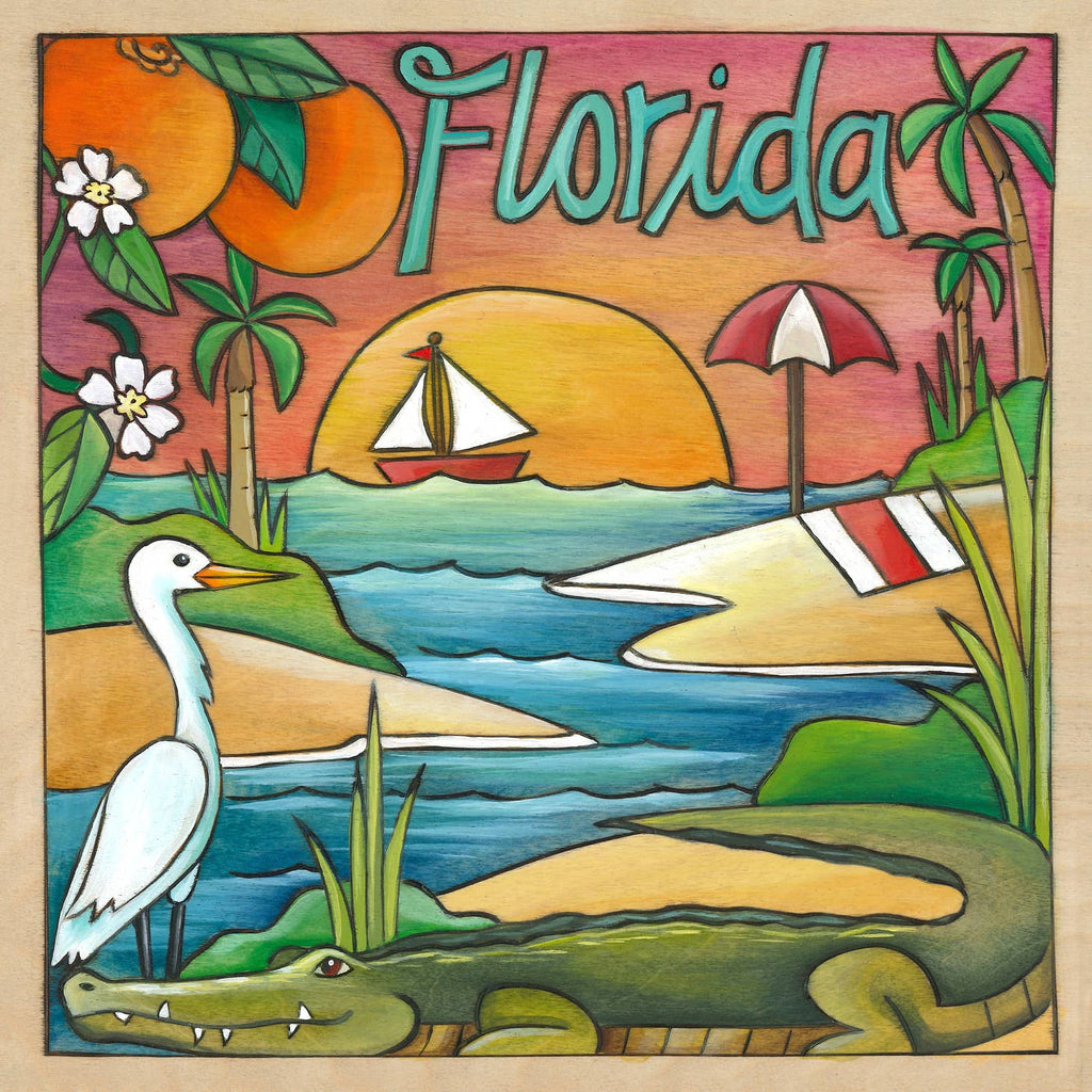 'Florida' Wall Plaque