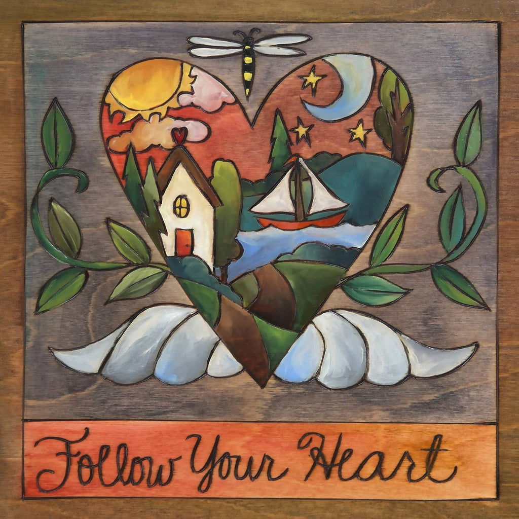 'Follow Your Heart' Wall Plaque