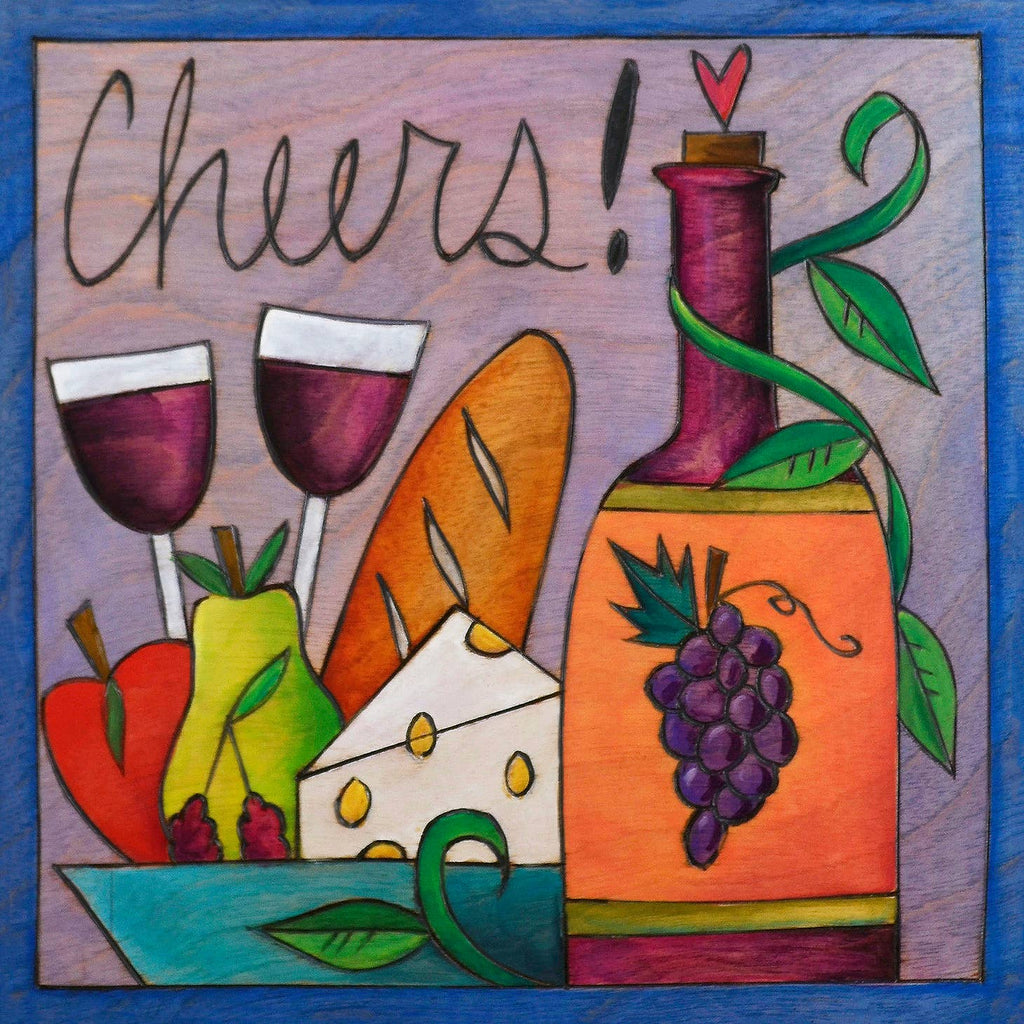 'Cheers' Wood Wall Plaque