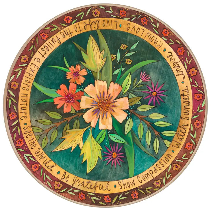 "Sprigs of Spring" Lazy Susan