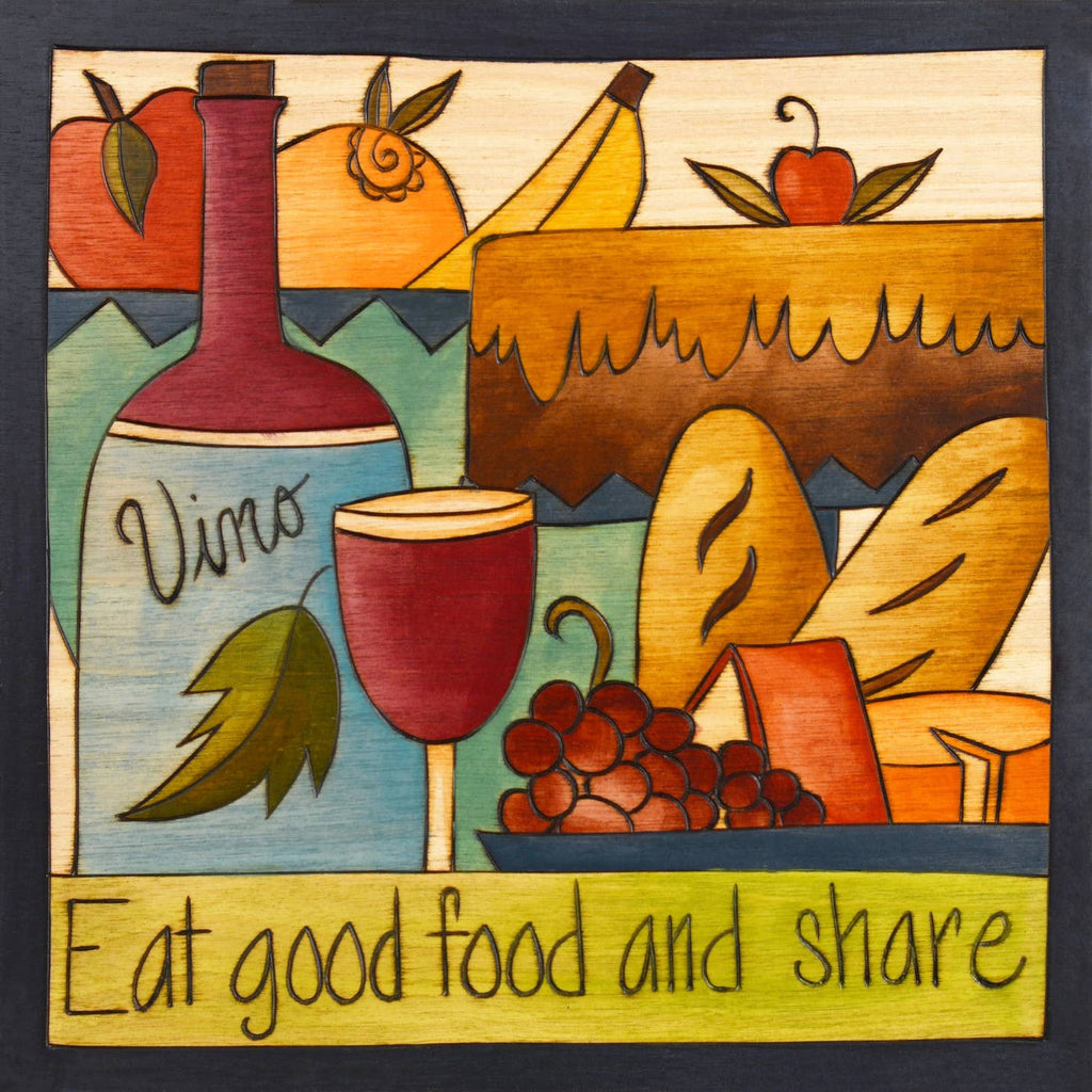 'Eat good food' Wall Plaque