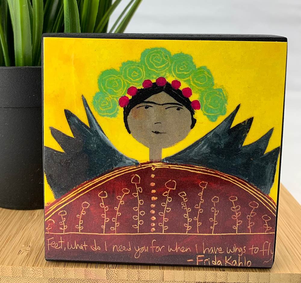 Frida Kahlo Wooden Wall Plaque