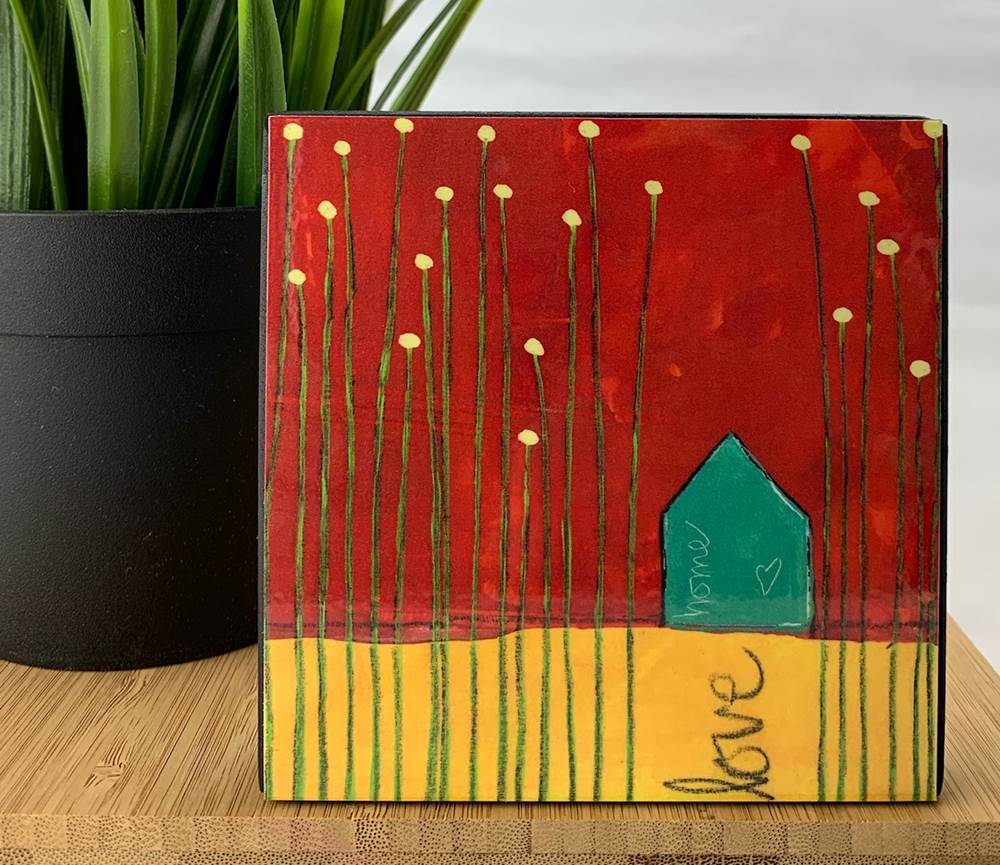 Love Home Wooden Wall Plaque
