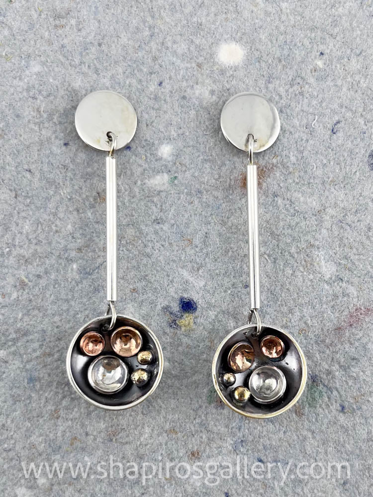Pebbles On the Beach Post Drop Earrings