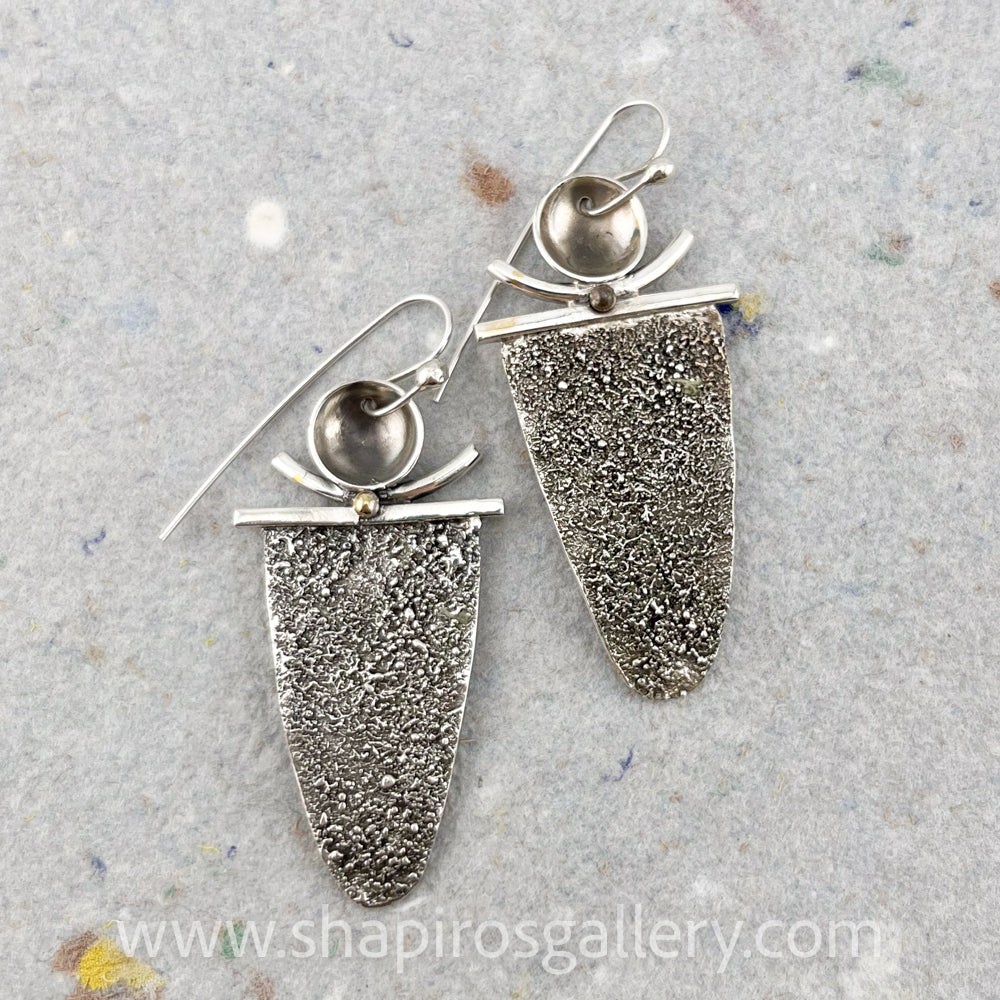 Reticulated Shield Earrings