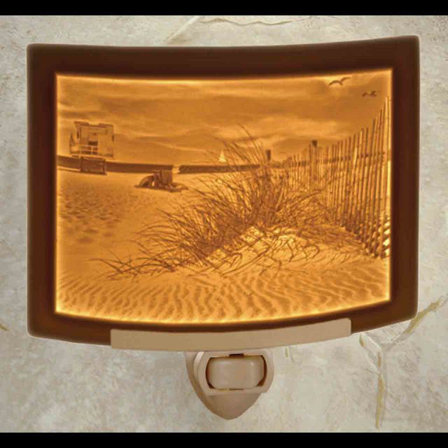 Balmy Beach Porcelain Lithophane Night Light