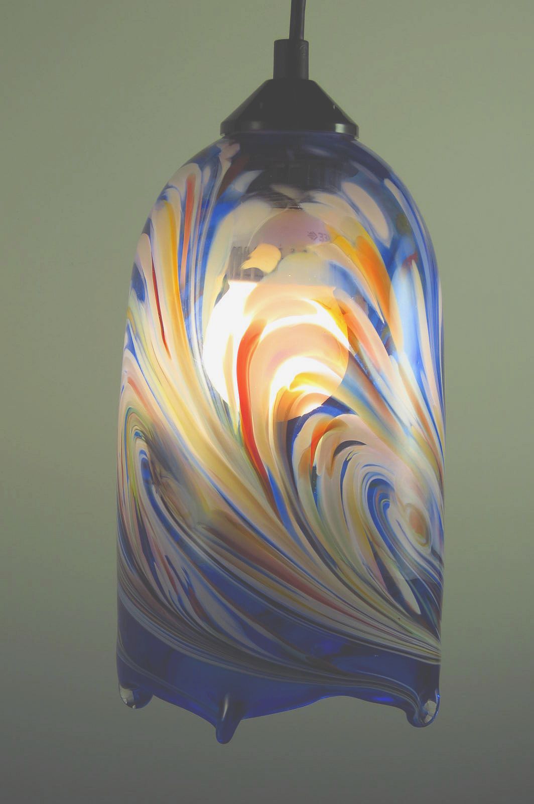 Decorative glass pendant light clearance