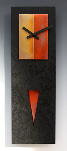 Black and Copper Spike Clock