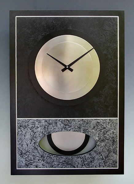 Black and Silver Walid Clock